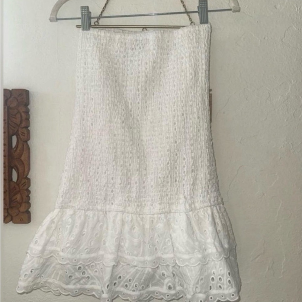 Edikted Strapless White Mini Dress - Picture 8 of 8